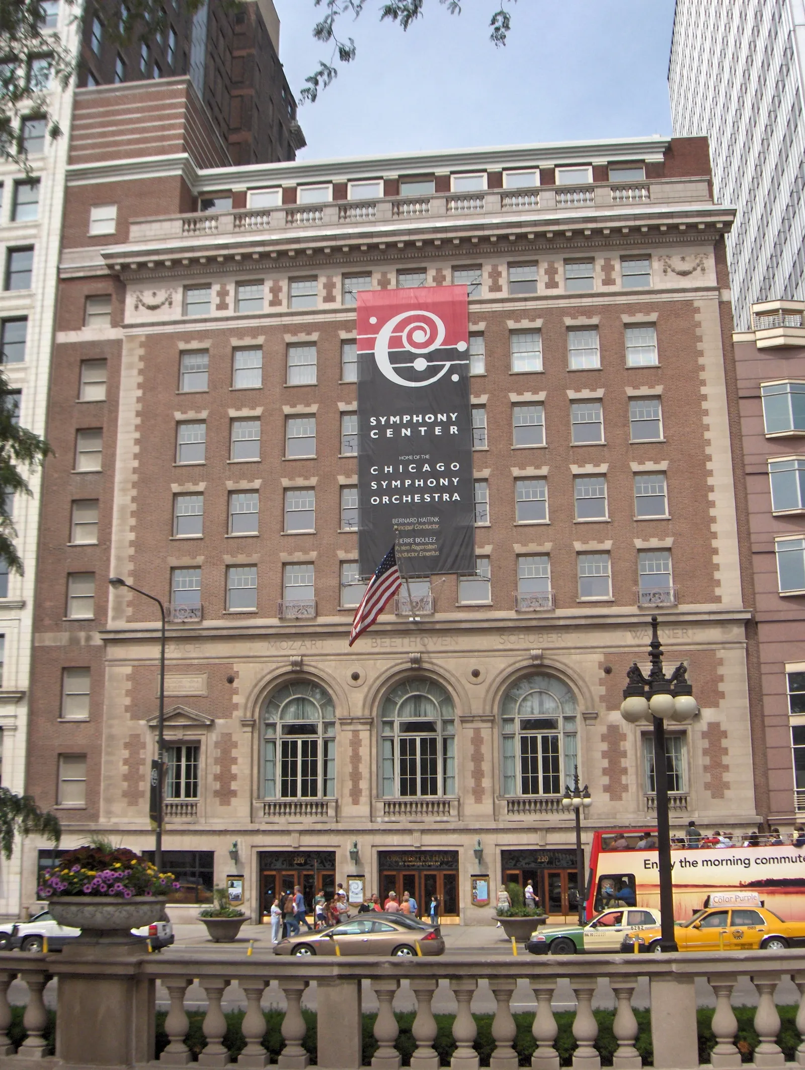 Orchestra Hall on South Michigan Avenue, the centrepiece of Chicago’s Symphony Center.