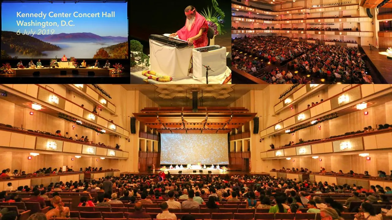 Photo collage from the Kennedy Center Concert Hall performance, Washington DC, 6 July 2019.